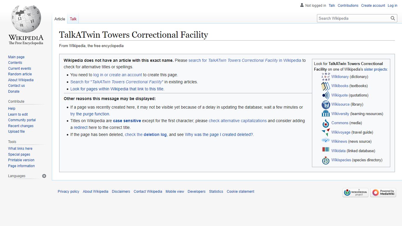 Talk:Twin Towers Correctional Facility - Wikipedia